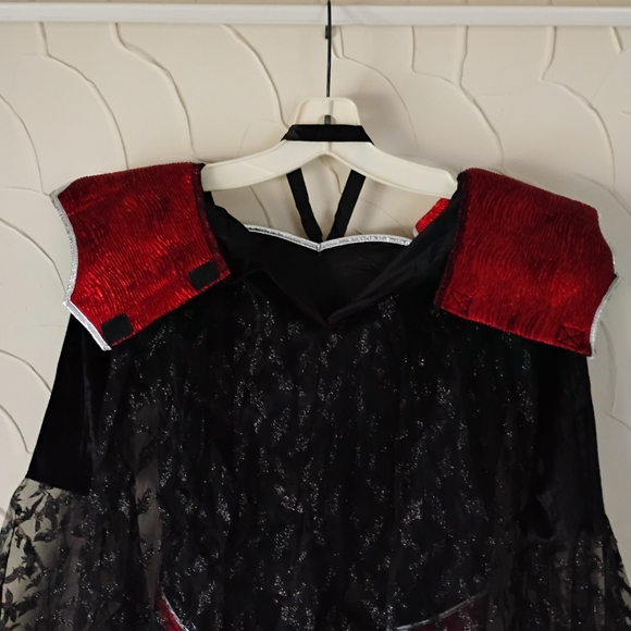 Girls Halloween Queen Vampire Costume Vampiress Dress Trick Or Treating Cosplay - Picture 14 of 16